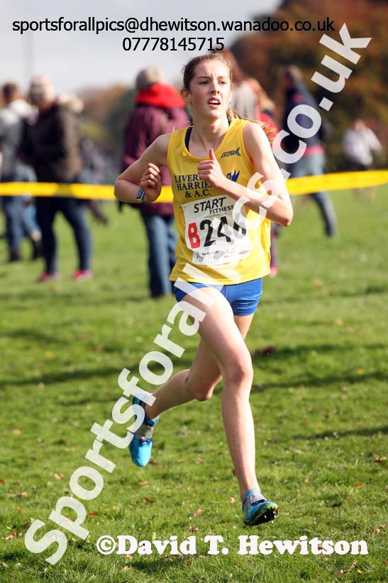 Girls under-15s Northern Cross Country Relays. Photo: David T. Hewitson/Sports for All Pics